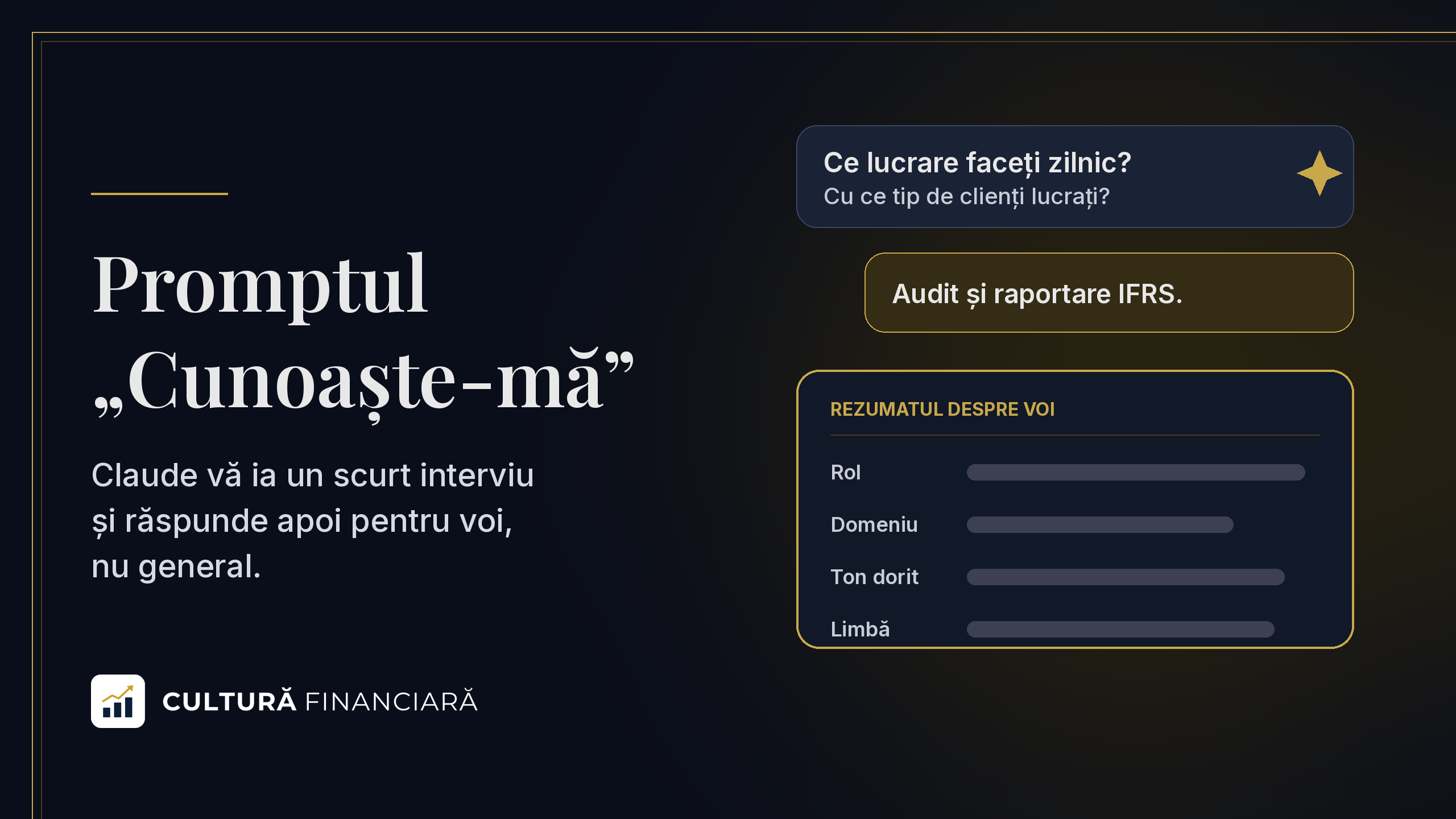 Promptul „Cunoaște-mă” pentru Claude: cum îl faceți să vă răspundă vouă, nu general